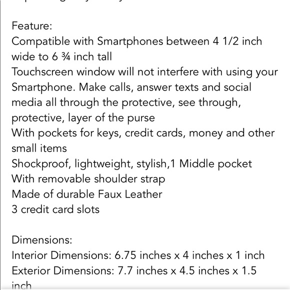 🤍NWT PERFECT TOUCH SCREEN CROSSBODY BAG VEGAN LEATHER GRAY w TOOLED DETAIL! - Picture 3 of 3